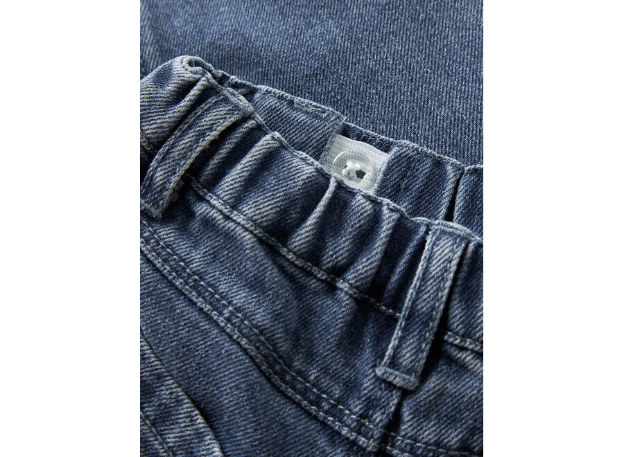 Lil' Atelier Obello Baggy Jeans Dark Blue Denim