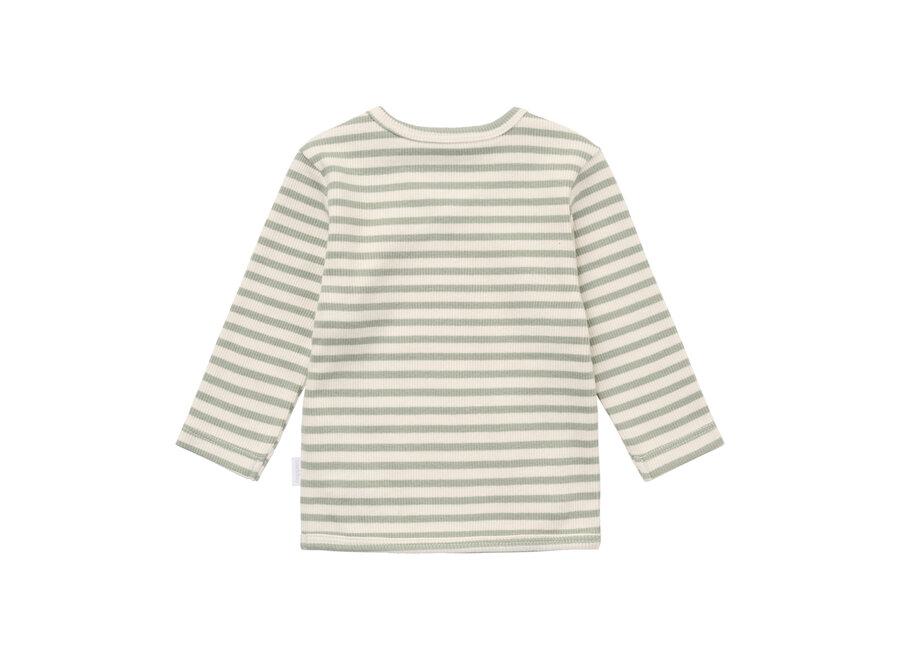 Noppies Wikkel vest stripe Green