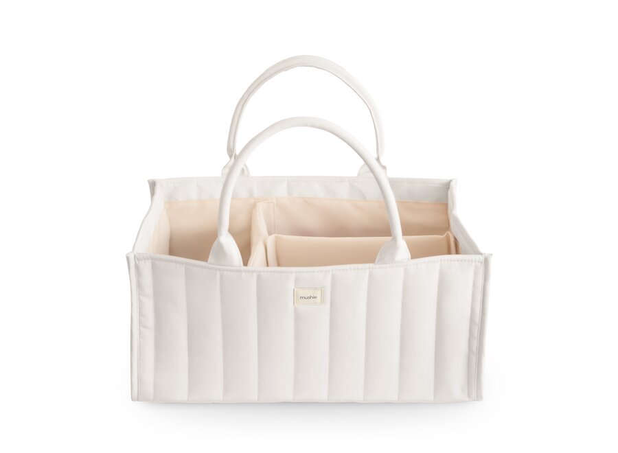 Mushie Diaper Caddy Ivory