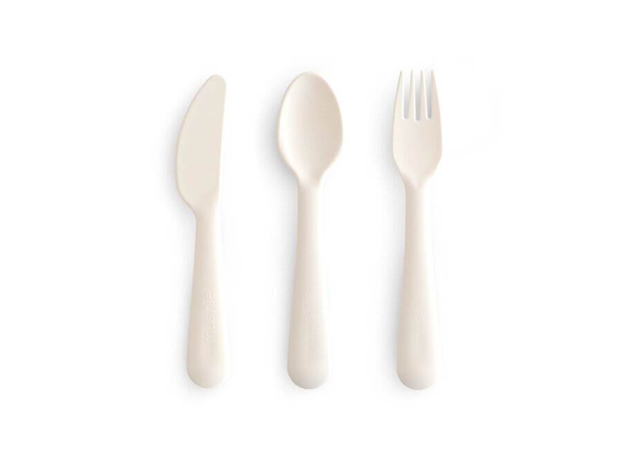 Mushie Cutlery Set Ivory