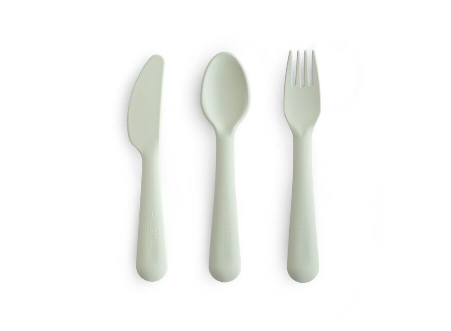 Mushie Cutlery Set Sage
