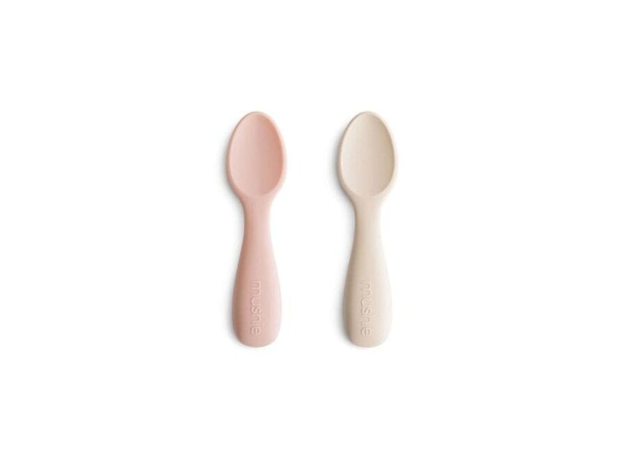 Mushie First Spoon Set 2 Blush / Sand