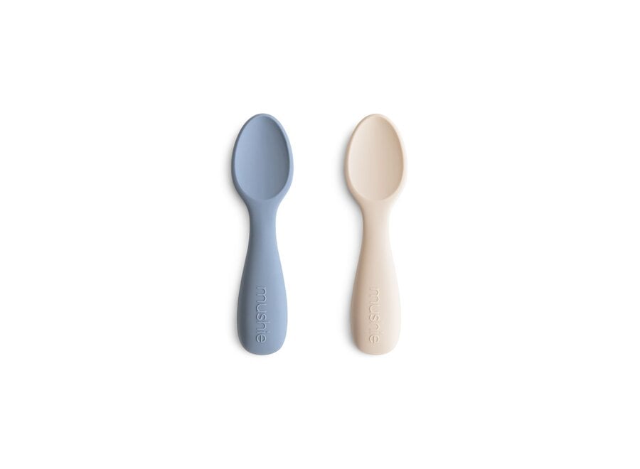 Mushie First Spoon Set 2 Tradewinds / Sand