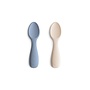 Mushie First Spoon Set 2 Tradewinds / Sand