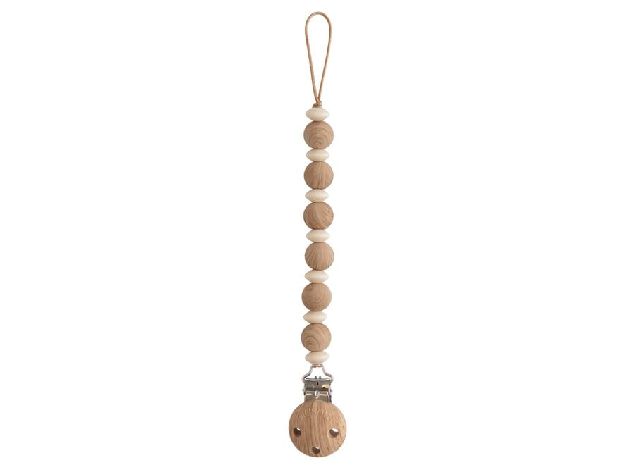 Mushie Speenkoord Faux wood