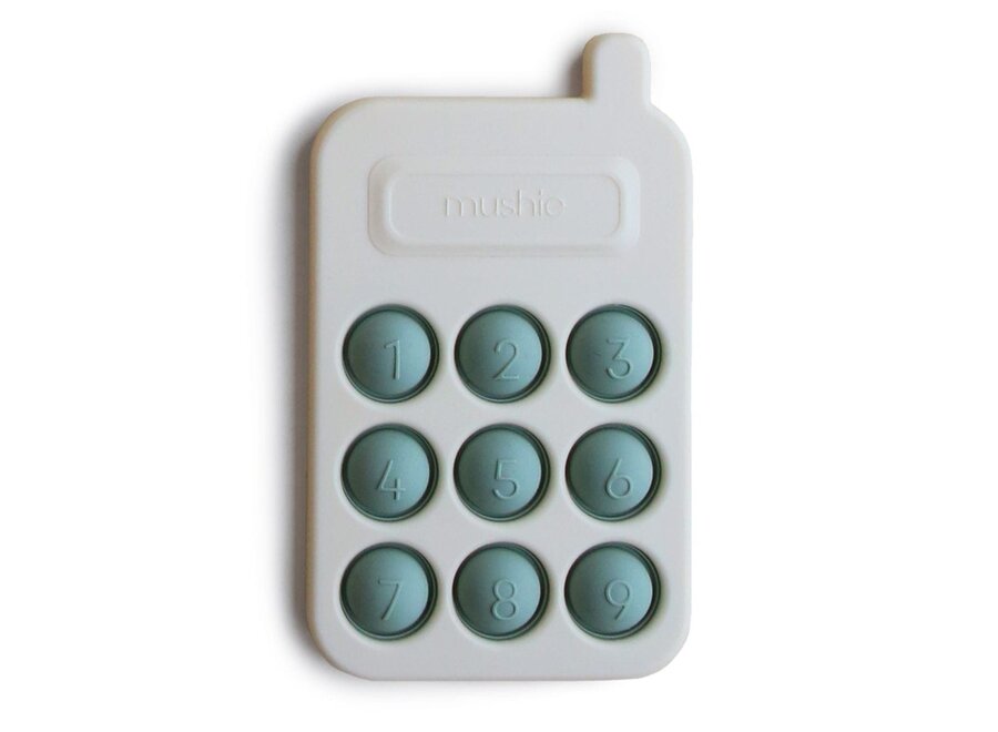 Mushie Press Toy Cellphone Blue