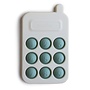 Mushie Press Toy Cellphone Blue
