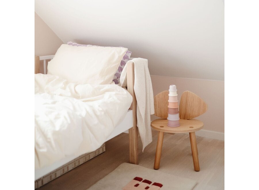 Mushie stacking cups pastel