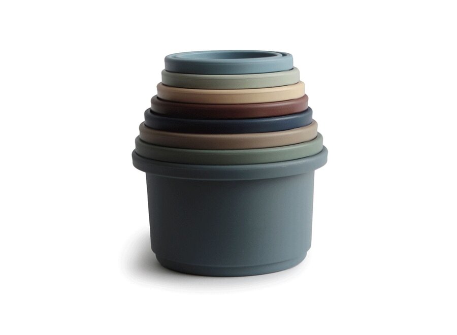 Mushie stacking cups forrest