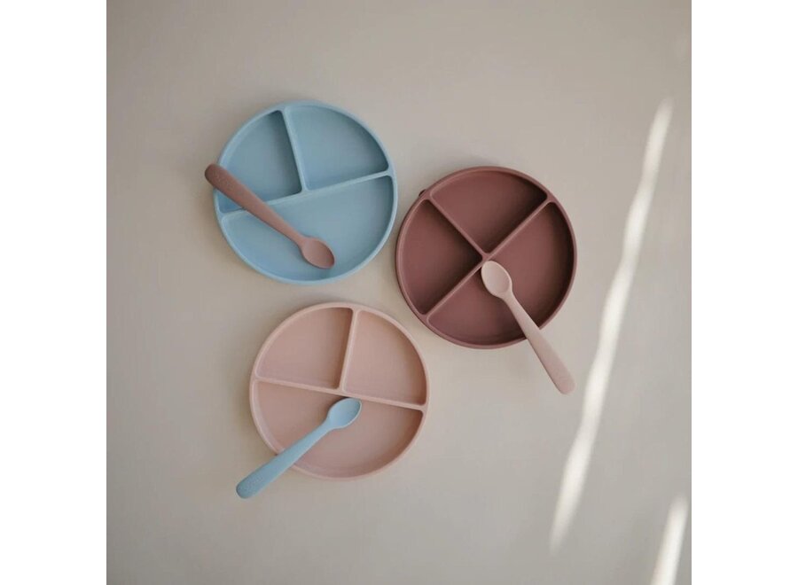 Mushie Silicone Vakkenbord Blush