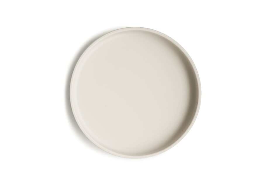 Mushie Silicone Plate Ivory