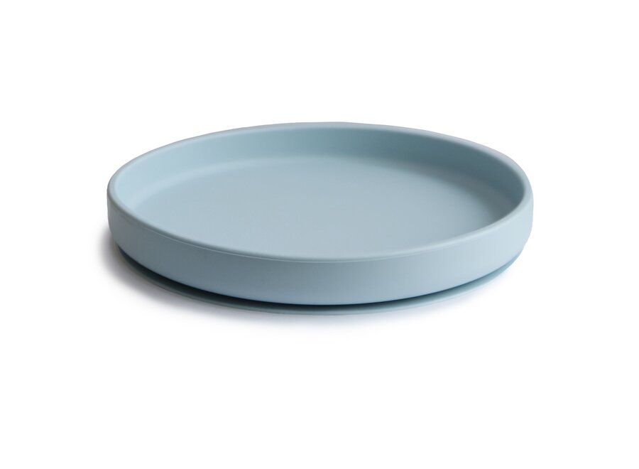 Mushie Silicone Plate Powder Blue