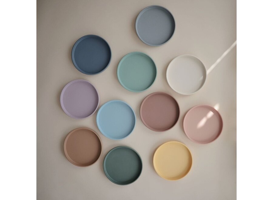 Mushie Silicone Plate Blush