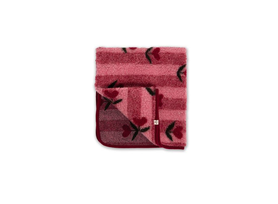 Alwero deken  thumbled 75 x 100 Cherry