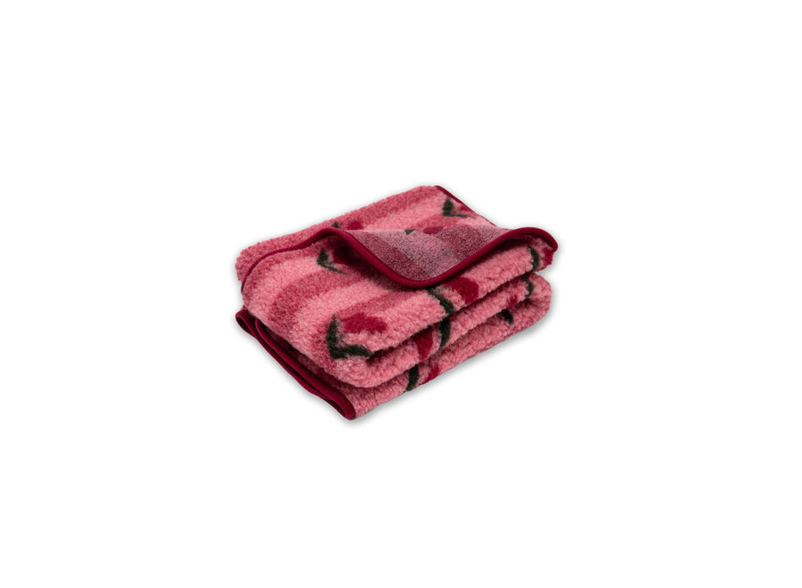 Alwero deken  thumbled 75 x 100 Cherry