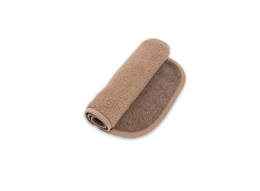 Alwero wollen matras beschermer wieg 80x42 Tan