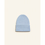 Hvid Fonzie beanie NEWBORN Sky