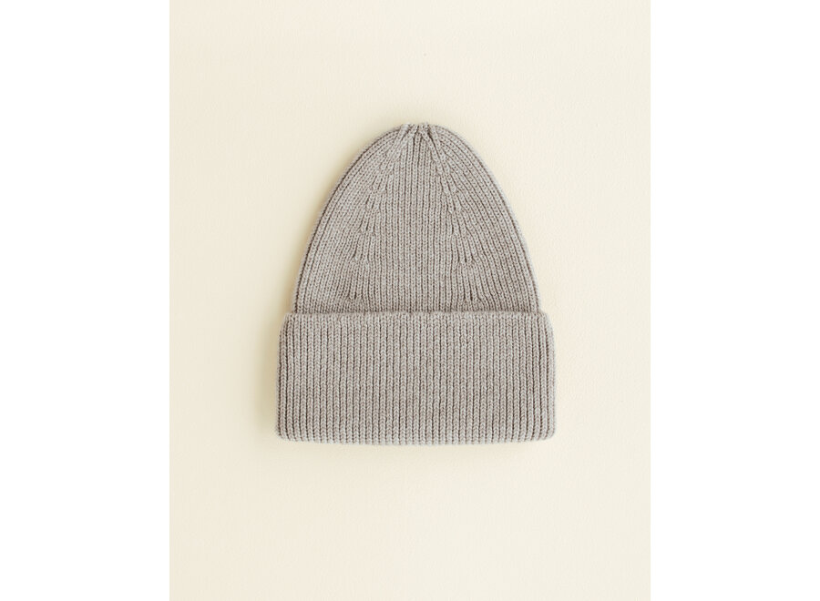 Hvid Fonzie beanie KIDS Pebble 4-18m