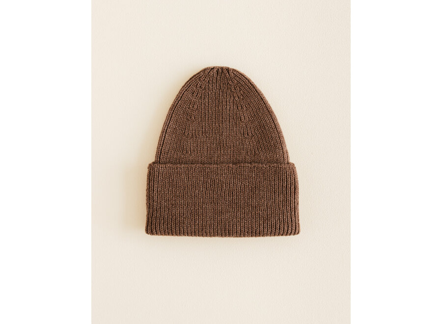 Hvid Fonzie beanie KIDS Mocha 4-18 m