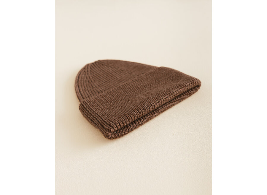 Hvid Fonzie beanie KIDS Mocha 4-18 m
