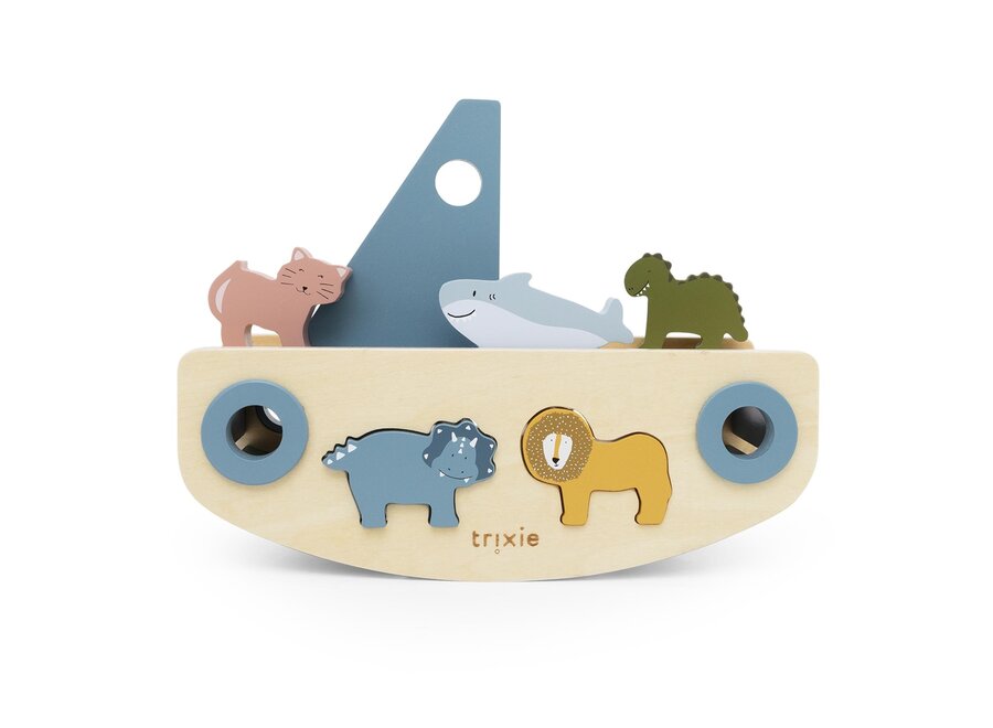 Trixie Wooden sailboat sorter