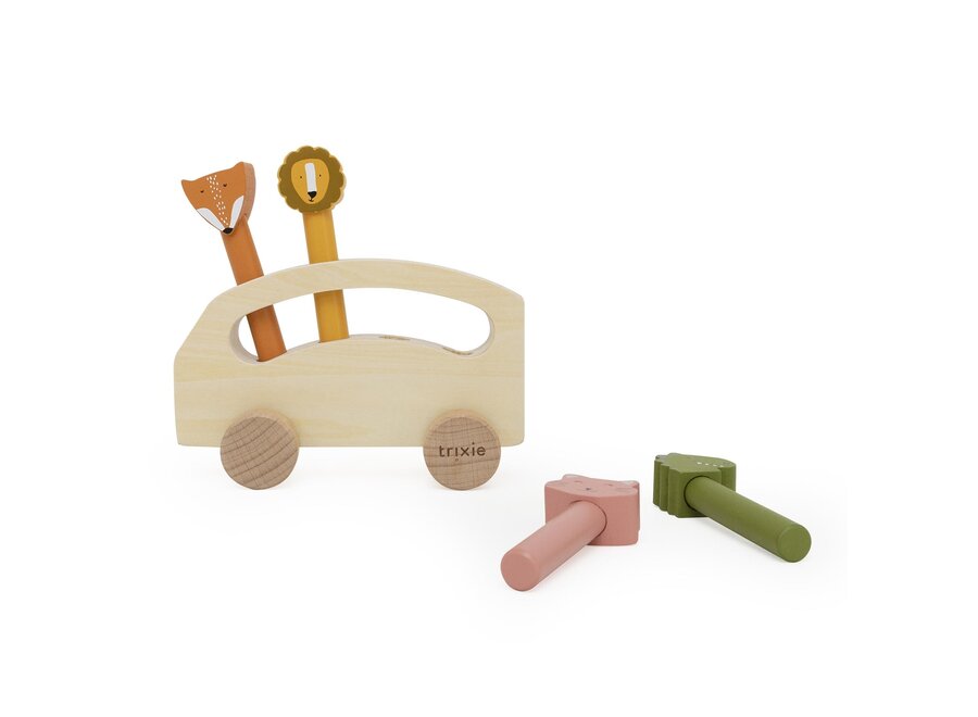 Trixie Wooden pop-up animal bus