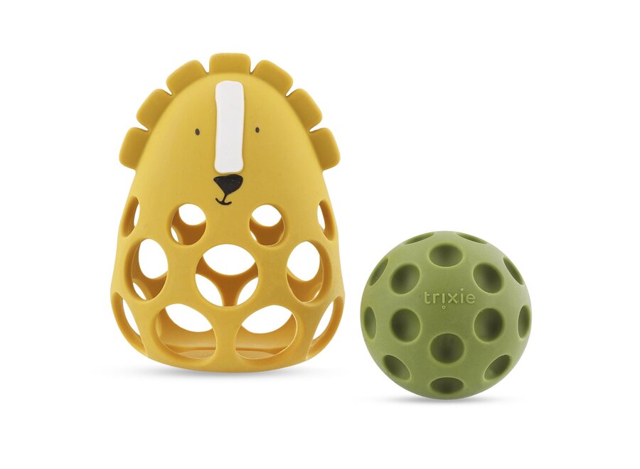 Trixie Silicone sensory rattle - Mr. Lion