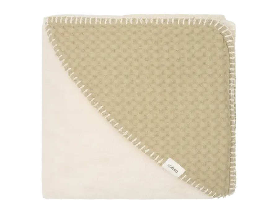 Koeka Omslagdoek wafel/teddy Oslo Olive