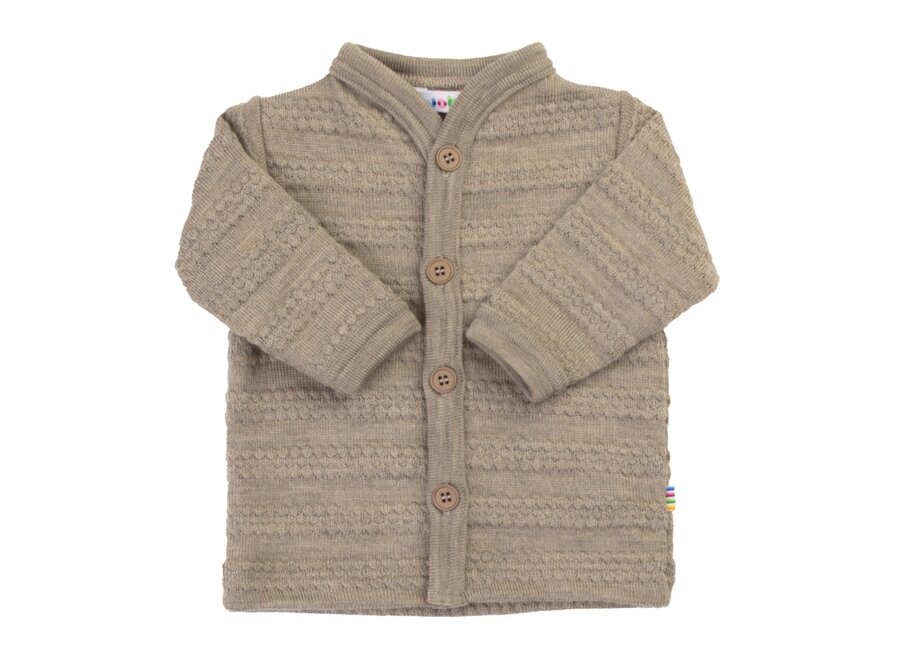 Joha Wol Knit Vest Walnut