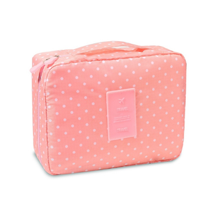 Fashion Favorite Travel 'Pink Dot' Toilettas - Roze Stippen