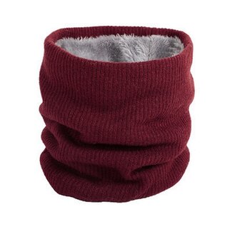 Fashion Favorite Colsjaal Bordeauxrood - Smalle Rib