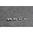 Fashion Favorite Zilveren Matte Stud Balls/Knopjes | Sterling 925 Silver | Set van 4 paar