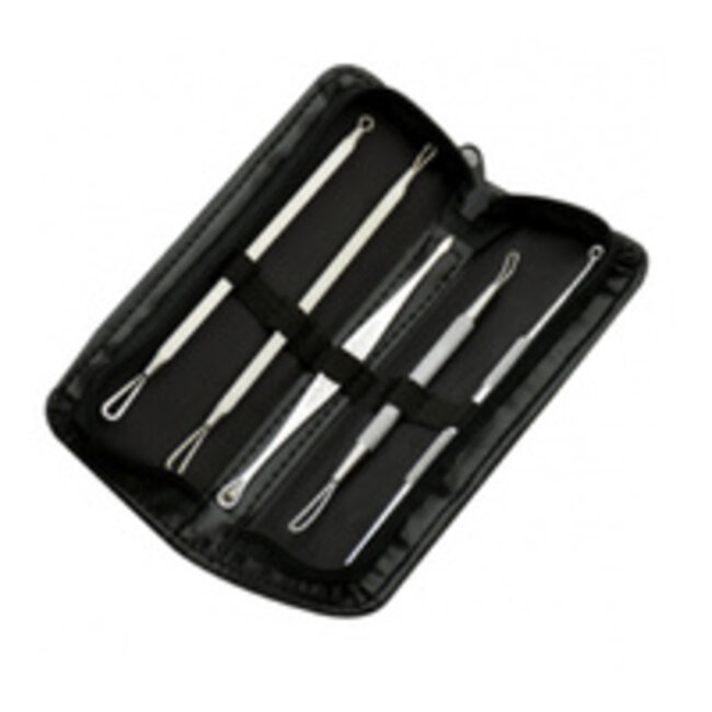 Comedonenlepel Set 5-Delig | Luxe Etui