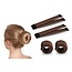 Magic Bun Maker | Set - 2 stuks + Haarelastiek | Bruin | Maak De Perfecte Knot