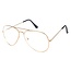 Fashion Favorite Aviator Bril Gold | Goudkleurig | Bril zonder sterkte | 50 mm