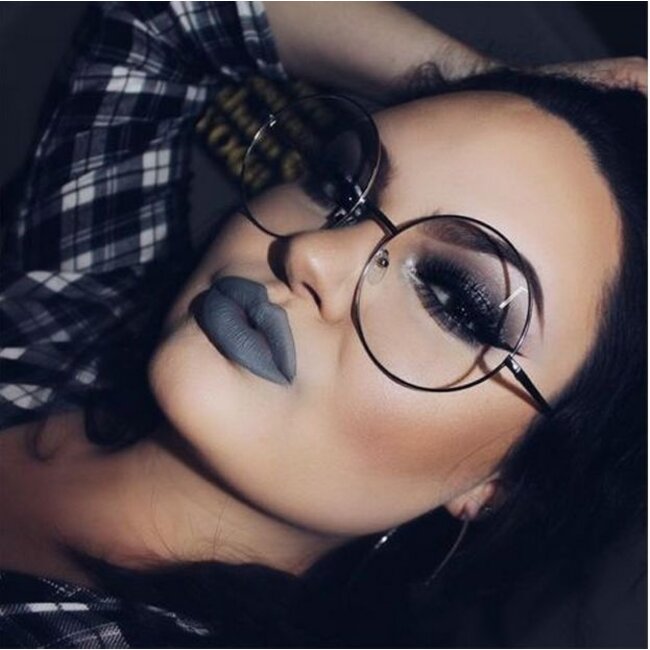 Retro Round Bril | Rond Zwart | Bril zonder sterkte | 50 mm