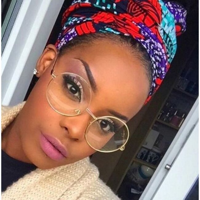 Retro Round Bril | Rond Goud | Bril zonder sterkte | 50 mm