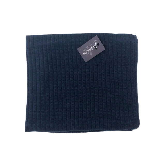 Colsjaal Rib Blauw | Teddy Voering