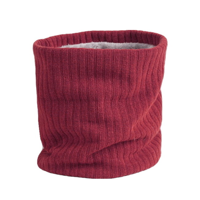 Colsjaal Rib Bordeauxrood | Teddy Voering