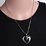 Fashion Favorite Ketting Paard In Hart - Kinderen - Zilver - 45 cm