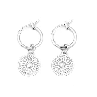 Fashion Favorite Mandala Oorringen | Musthave Munt Oorbellen | Zilverkleurig