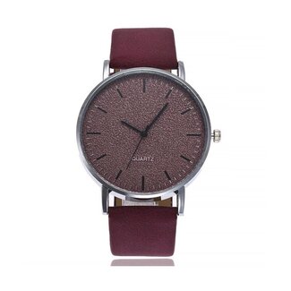 Fashion Favorite Stone Wine Red Quartz Horloge