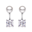 Fashion Favorite Pearl Crystal Oorbellen - 925 Zilver - Imitatie Parel Zirkonia Studs