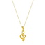 Fashion Favorite Muziek Noot / Make Music Ketting | Goudkleurig | 45 + 5 cm