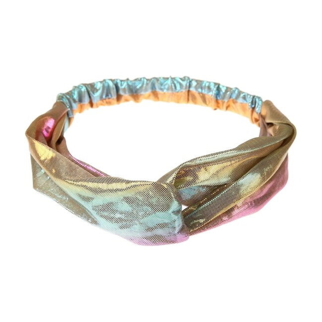 Fashion Favorite Metallic Cross Haarband / Hoofdband | Polyester | Regenboog / Rainbow