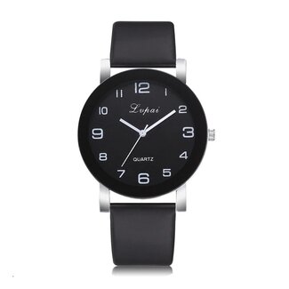 Fashion Favorite LVPAI Quartz Horloge | Zwart & Zwart