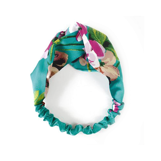 Fashion Favorite Haarband Satijn - Groen Bloemen