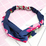 Fashion Favorite Haarband Satijn - Blauw Bloemen - Bandana Hoofdband | 100% Polyester | Elastisch