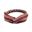 Fashion Favorite Haarband Print | Streep Rood - Oranje