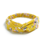 Fashion Favorite Haarband Print | Bloem Geel - Blauw - Wit